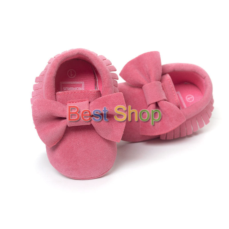 Cute Butterfly-knot Tassels Baby Moccasin Quality Infant Babies First Walkers Newborn Footwears Indoor Boots - CelebritystyleFashion.com.au online clothing shop australia