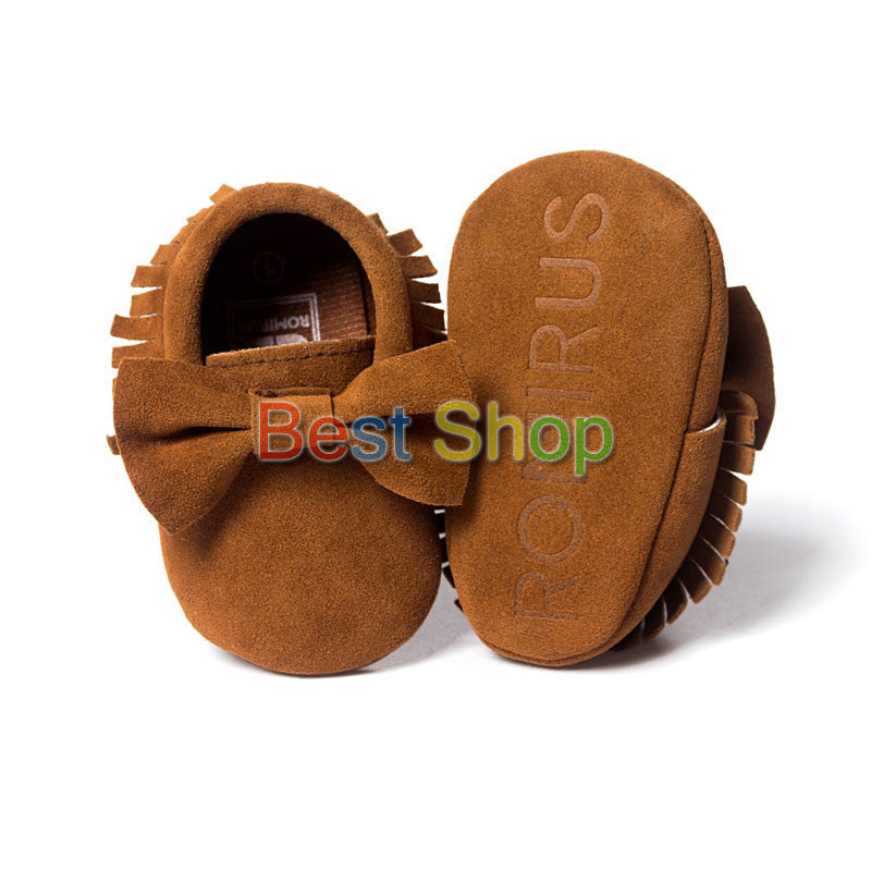 Cute Butterfly-knot Tassels Baby Moccasin Quality Infant Babies First Walkers Newborn Footwears Indoor Boots - CelebritystyleFashion.com.au online clothing shop australia