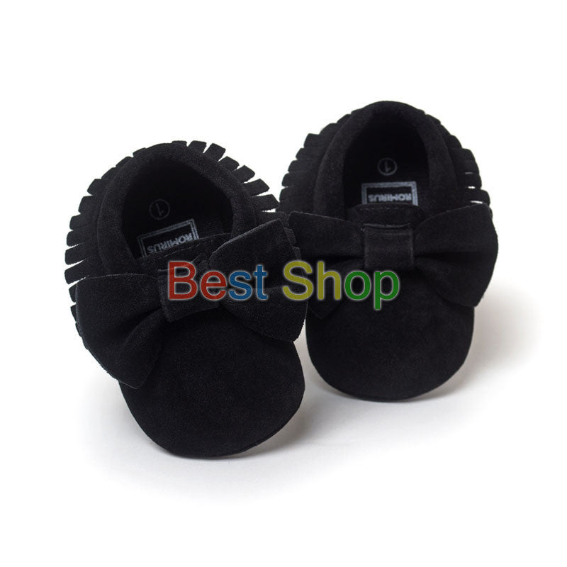 Cute Butterfly-knot Tassels Baby Moccasin Quality Infant Babies First Walkers Newborn Footwears Indoor Boots - CelebritystyleFashion.com.au online clothing shop australia