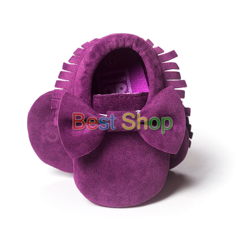 Cute Butterfly-knot Tassels Baby Moccasin Quality Infant Babies First Walkers Newborn Footwears Indoor Boots - CelebritystyleFashion.com.au online clothing shop australia