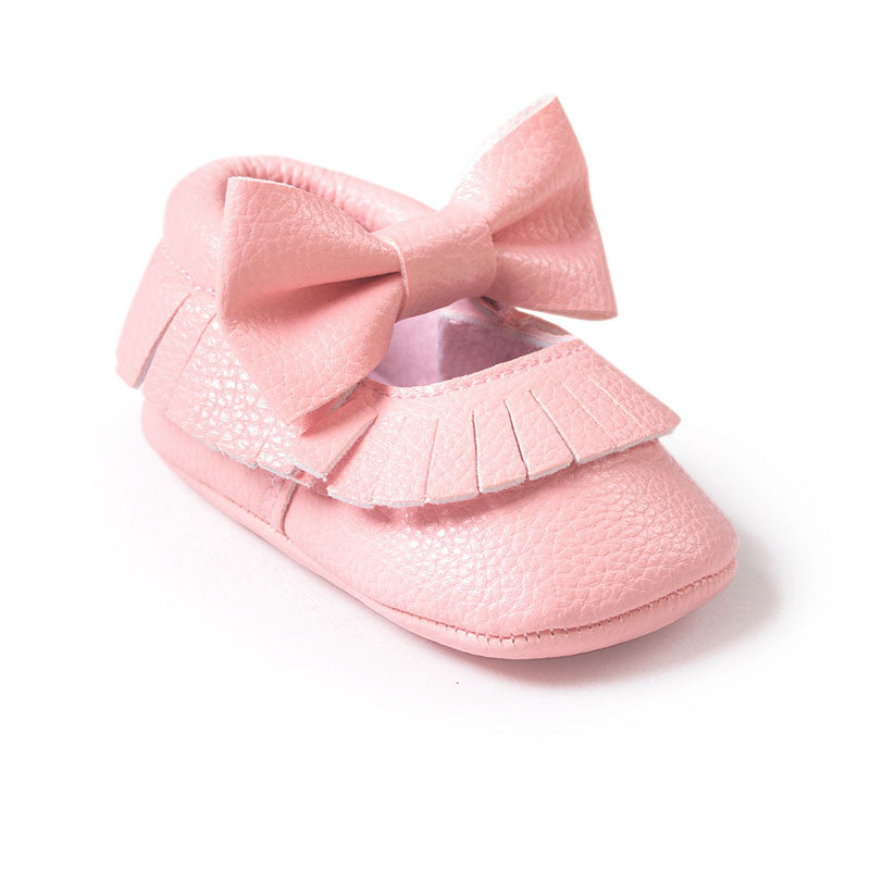 Baby Girls Mary Jane Flower Baby Shoes PU Leather Baby Moccasins Gold Bow Girls First Walker Toddler Moccs - CelebritystyleFashion.com.au online clothing shop australia