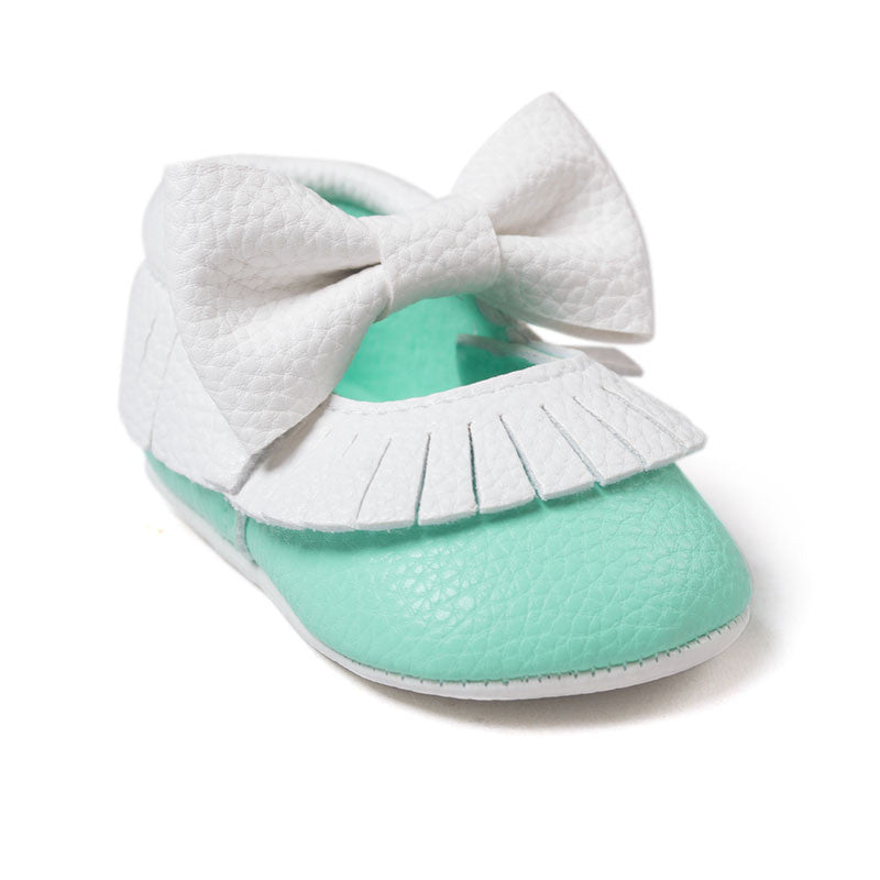 Baby Girls Mary Jane Flower Baby Shoes PU Leather Baby Moccasins Gold Bow Girls First Walker Toddler Moccs - CelebritystyleFashion.com.au online clothing shop australia