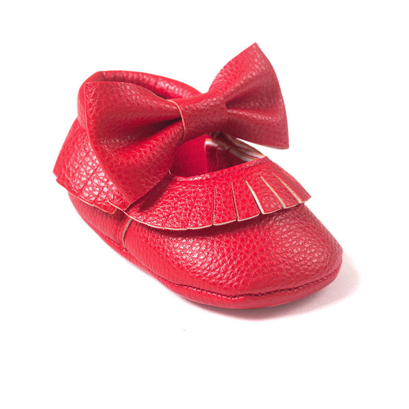 Baby Girls Mary Jane Flower Baby Shoes PU Leather Baby Moccasins Gold Bow Girls First Walker Toddler Moccs - CelebritystyleFashion.com.au online clothing shop australia