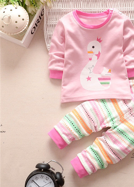 baby clothing set baby girls clothes long sleeve t-shirt + pants 2pcs suit cotton baby girl newborn clothing set - CelebritystyleFashion.com.au online clothing shop australia