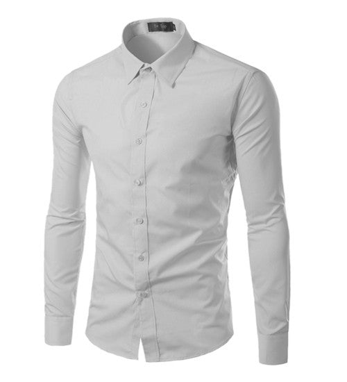 Brand Dress Shirts Mens Striped Shirt Slim Fit Chemise Homme Long sleeve Men Shirt Heren Hemden Slim Camisa Masculina - CelebritystyleFashion.com.au online clothing shop australia