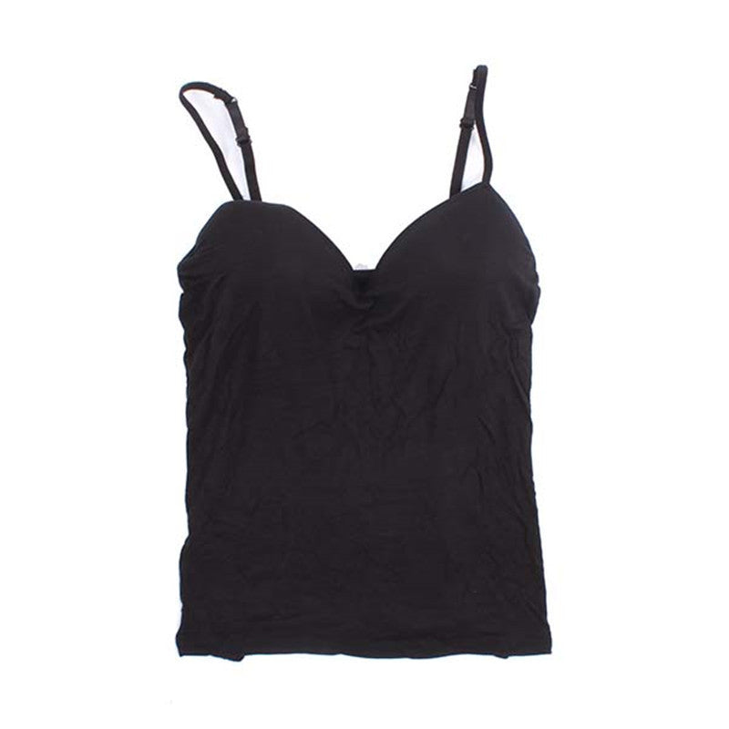 Sexy Women Padded Bra Tops V Neck Camisole Straps Push Up Bra Vest Tank - CelebritystyleFashion.com.au online clothing shop australia