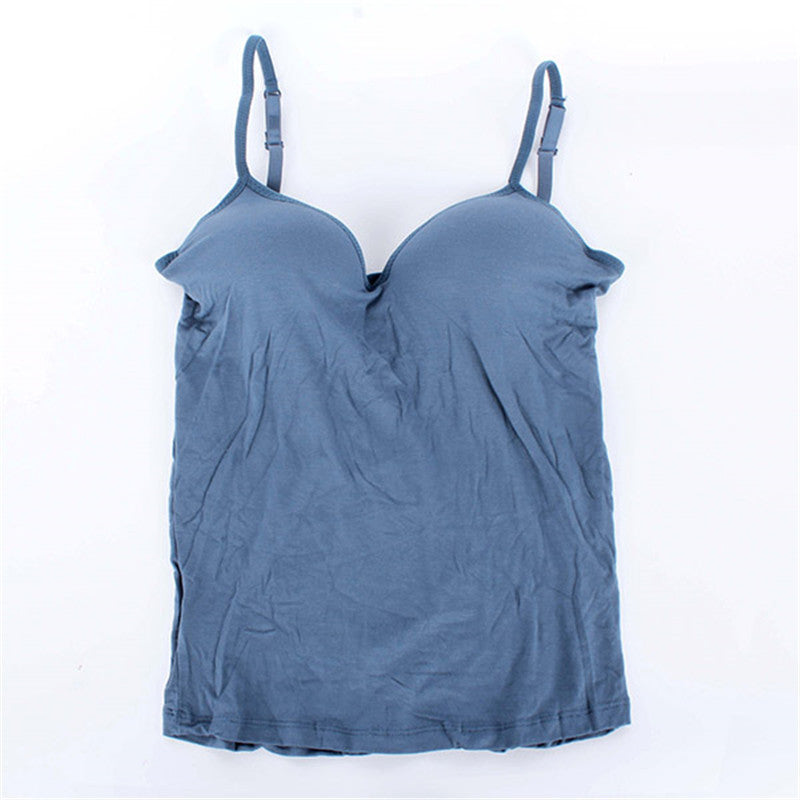 Sexy Women Padded Bra Tops V Neck Camisole Straps Push Up Bra Vest Tank - CelebritystyleFashion.com.au online clothing shop australia