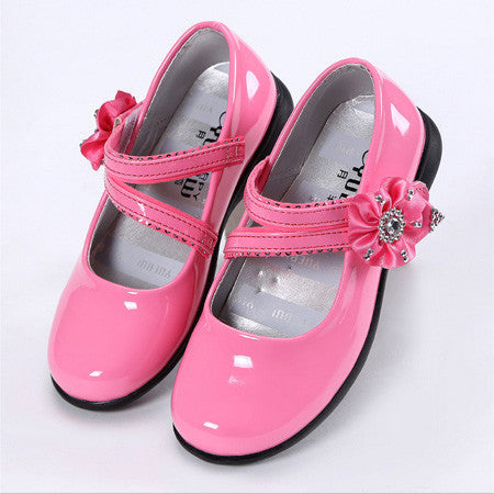 party girls shoes kids girl princess leather red shoe baby children new fashion - CelebritystyleFashion.com.au online clothing shop australia