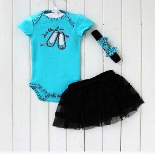 New Fashion Baby Clothing Set Baby Girl Sets Romper+Tutu Skirt+Headband Newborn bebe Spring Summer Baby Girl Clothes - CelebritystyleFashion.com.au online clothing shop australia