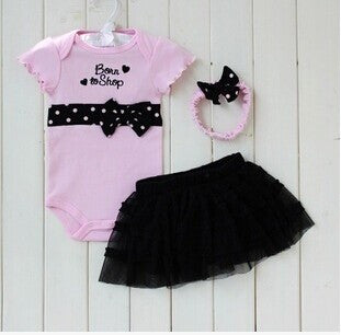 New Fashion Baby Clothing Set Baby Girl Sets Romper+Tutu Skirt+Headband Newborn bebe Spring Summer Baby Girl Clothes - CelebritystyleFashion.com.au online clothing shop australia