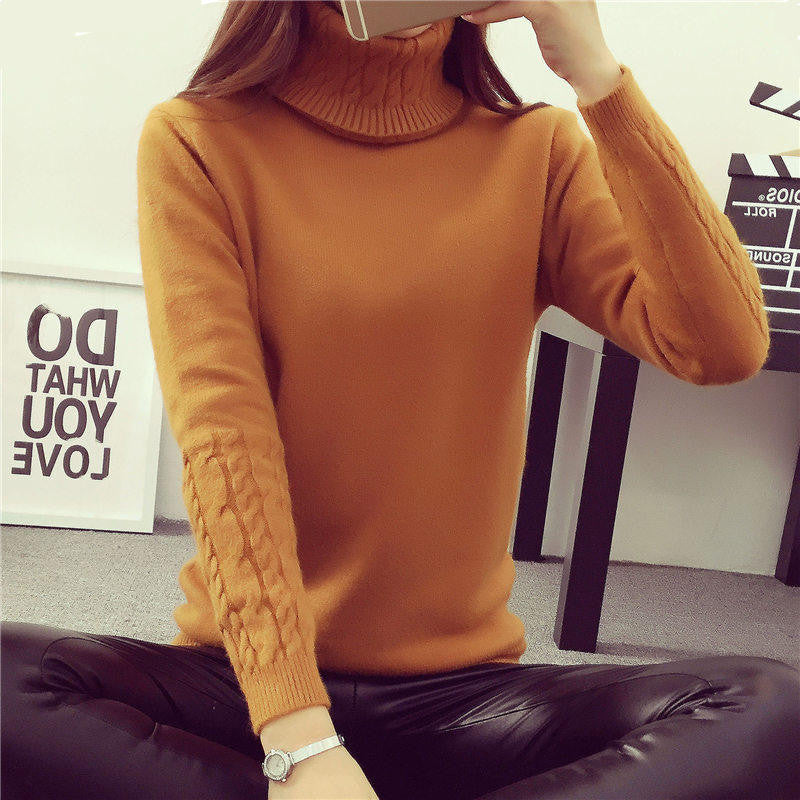 Women Sweaters And Pullovers Sweater Women Winter turtleneck sweater twisted thickening slim pullover sweater-Dollar Bargains Online Shopping Australia
