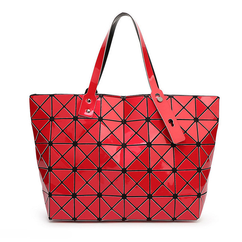 BaoBao Diamond Woman Handbag Plaid bag Tote Geometry Sequins Saser Plain Folding Briefcase Shoulder Bolso with Logo-Dollar Bargains Online Shopping Australia