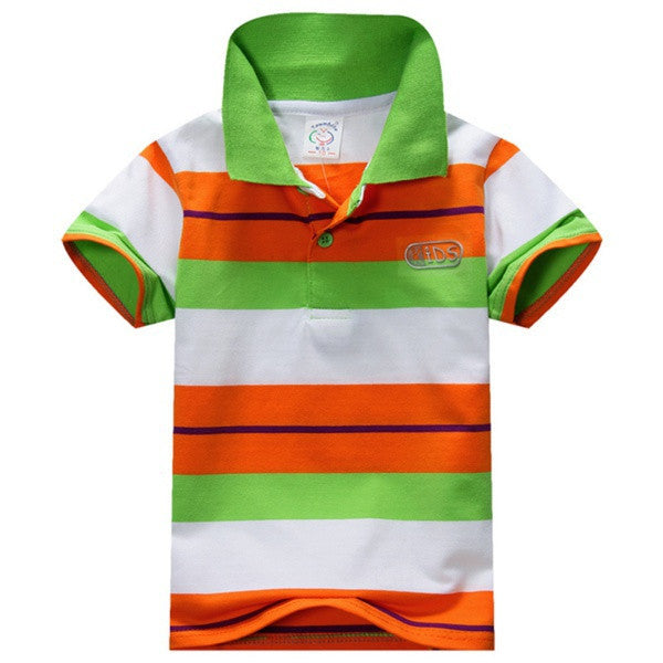 Summer 1-7Y Baby Children Boys Striped T-shirts Kids Tops Tee Polo Shirts Clothing - CelebritystyleFashion.com.au online clothing shop australia