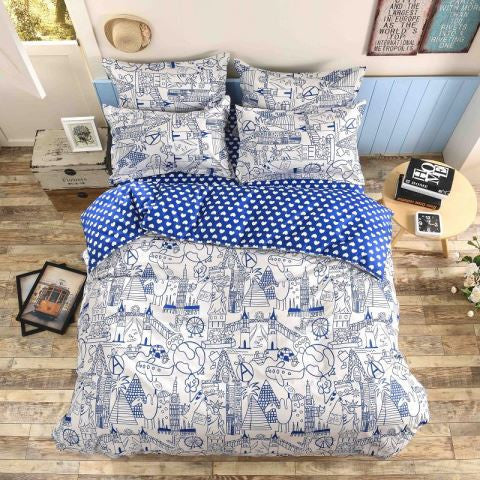 Bed linen set bedding set bedclothes duvet cover bed sheet pillowcases-Dollar Bargains Online Shopping Australia