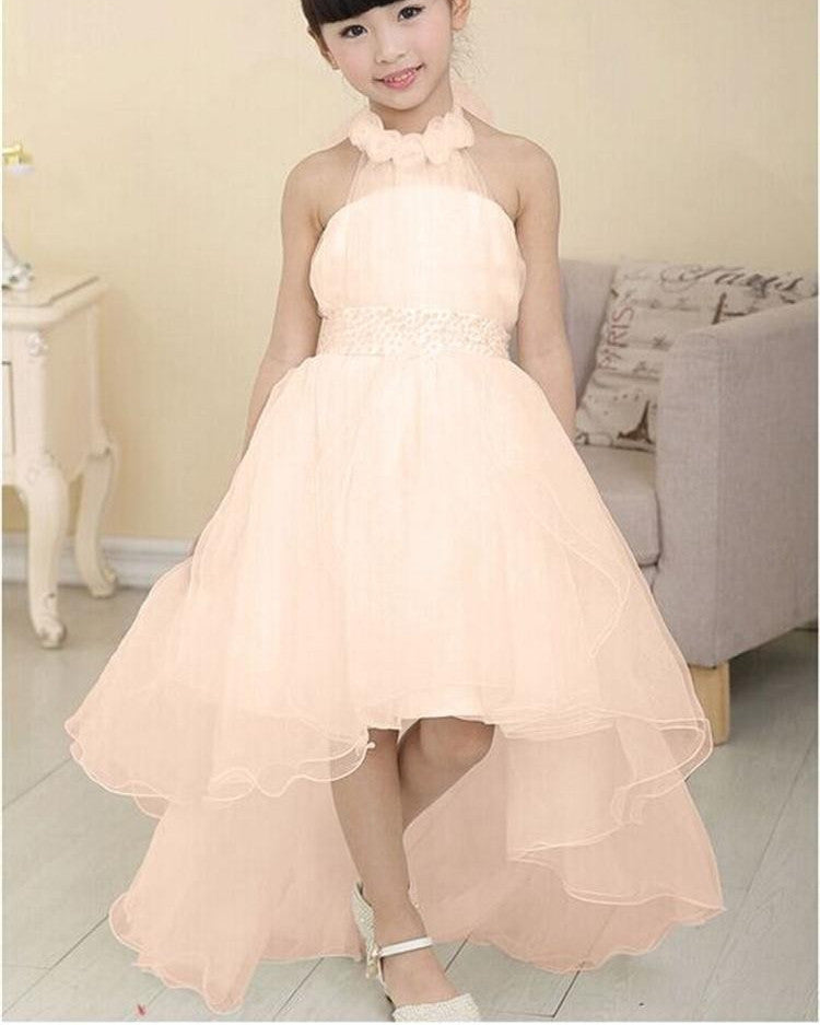 New Summer Baby Girls Party Dress Evening Wear Long Tail Girls Clothes Elegant Flower Girl Dress Kids Baby Dresses - CelebritystyleFashion.com.au online clothing shop australia