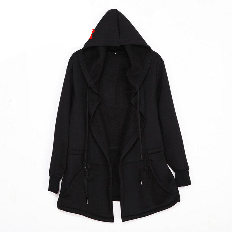 High Quality Casual unisex Men's Hooded With Black Gown Hip Hop Hoodies and Sweatshirts long Sleeves Jackets women cloak Coats - CelebritystyleFashion.com.au online clothing shop australia