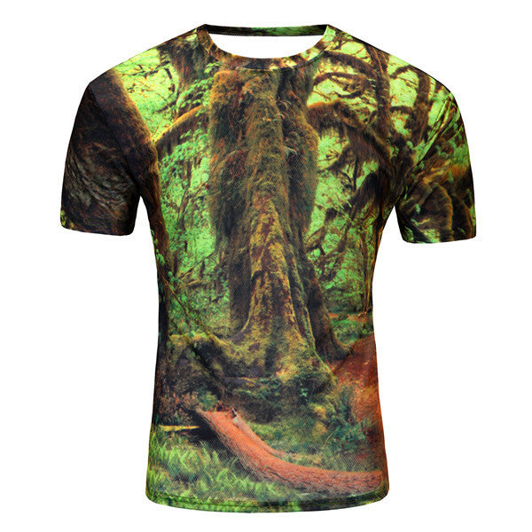 Men Fashion 3D Animal Creative T-Shirt, Lightning/smoke lion/lizard/water droplets 3d printed short sleeve T Shirt M-4XL - CelebritystyleFashion.com.au online clothing shop australia