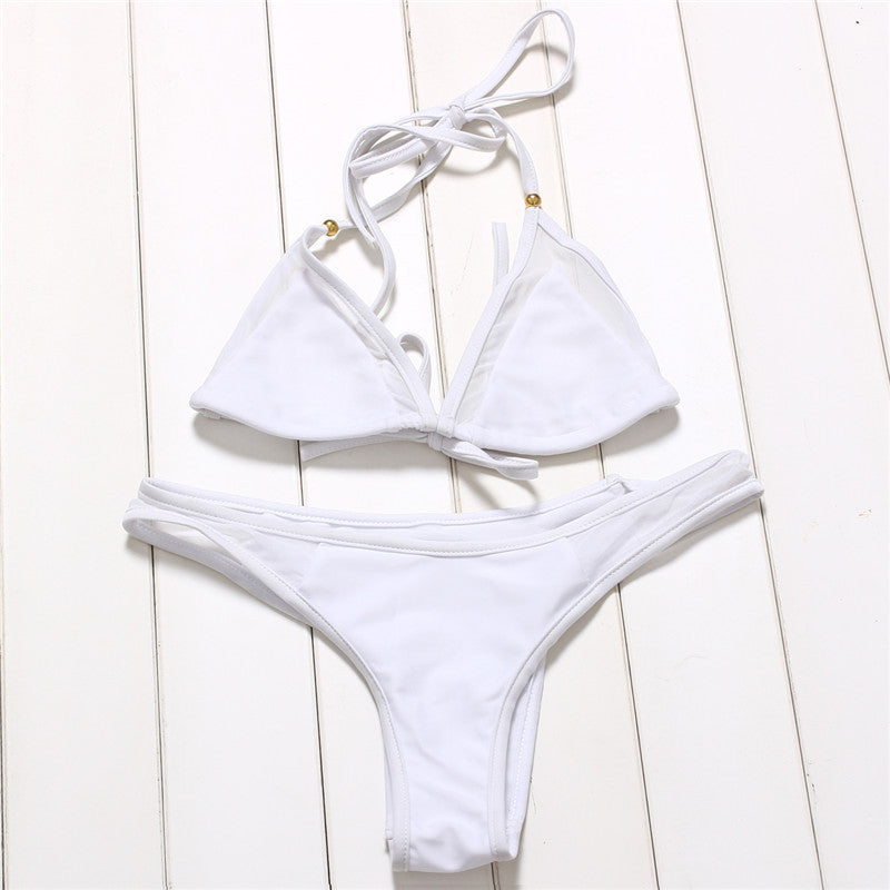 Bikini Set Splicing Push Up Swimsuit Brazilian Women Biquini Swimwear Mesh Bathing Suits Maillot de Bain-Dollar Bargains Online Shopping Australia