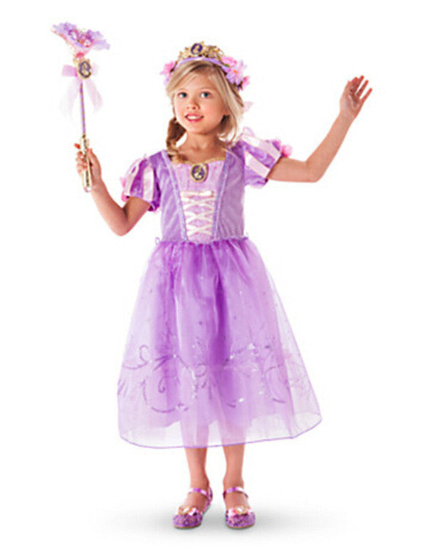 New Girls Party Dresses Kids Summer Princess Dresses for Girls Cinderella Rapunzel Aurora Belle Cosplay Costume Wedding Dresses - CelebritystyleFashion.com.au online clothing shop australia