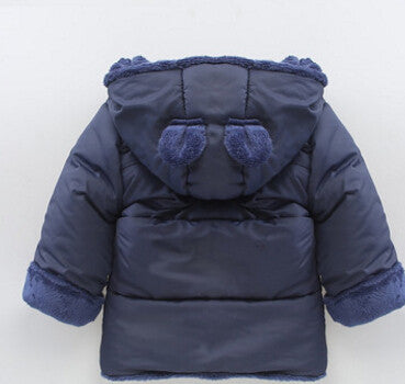Baby Winter Cotton Coat Baby Girl Candy Cute Thick Down Boy Outerwear Snow Wear Fabric Waterproof Handle Infant Hooded Clothing - CelebritystyleFashion.com.au online clothing shop australia