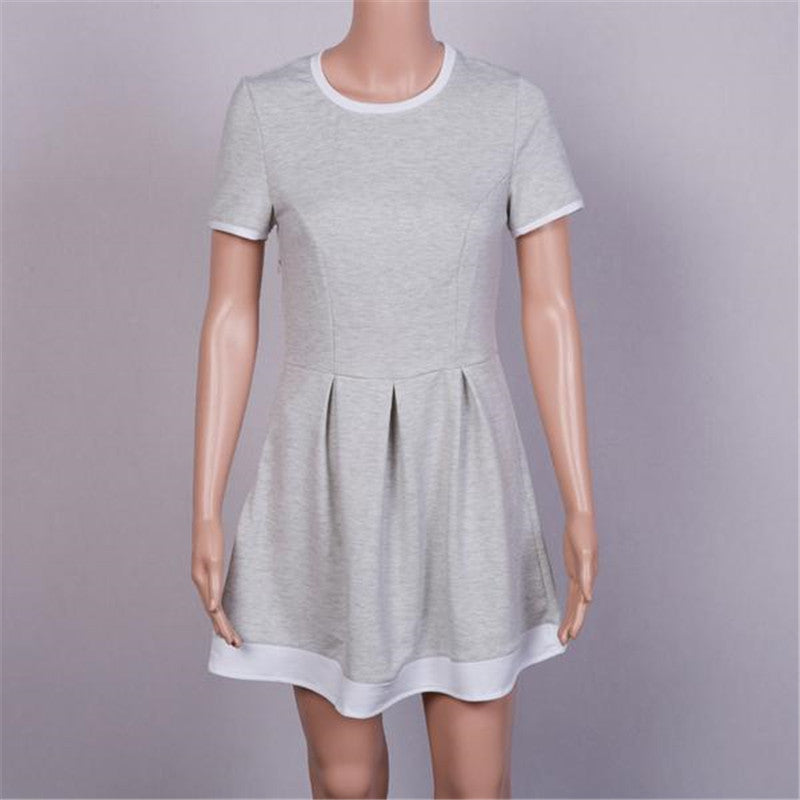 Summer dress women Sheath dresses Striped Dress Short Sleeve plus size women clothing dresses Mid-Calf-Dollar Bargains Online Shopping Australia