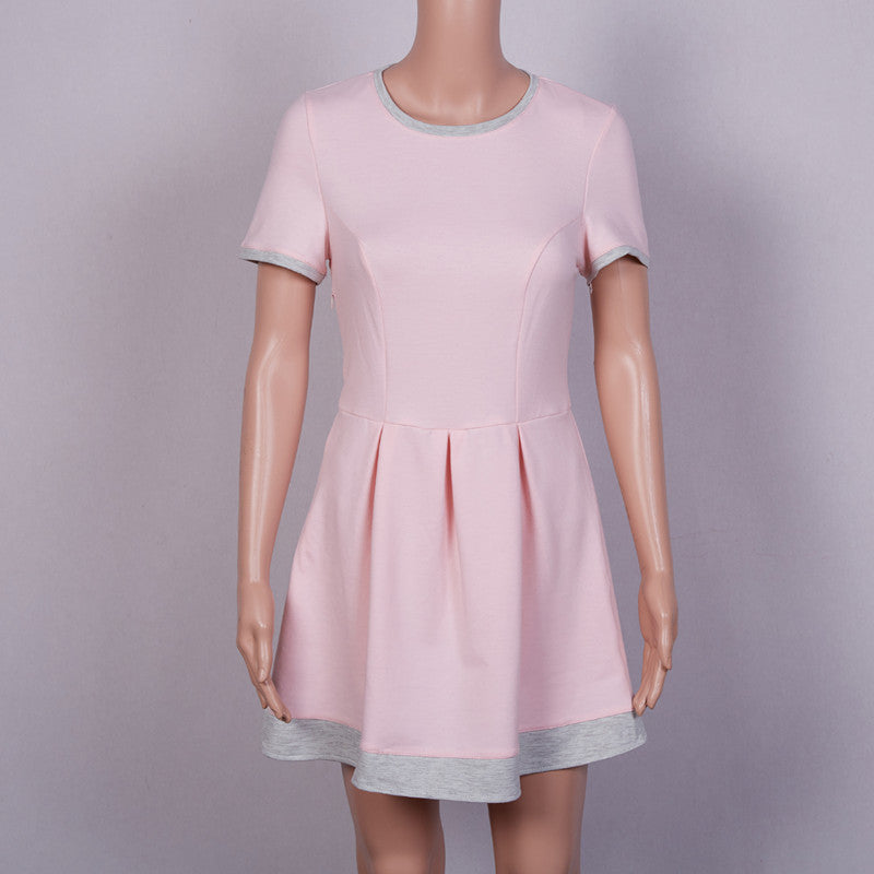 Summer dress women Sheath dresses Striped Dress Short Sleeve plus size women clothing dresses Mid-Calf-Dollar Bargains Online Shopping Australia