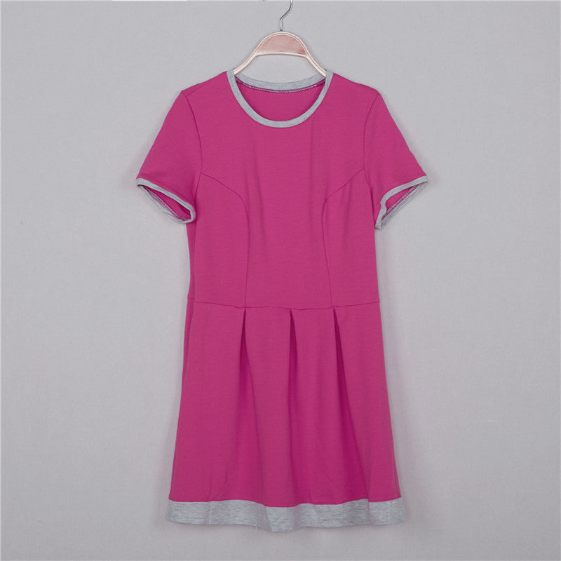 Summer dress women Sheath dresses Striped Dress Short Sleeve plus size women clothing dresses Mid-Calf-Dollar Bargains Online Shopping Australia