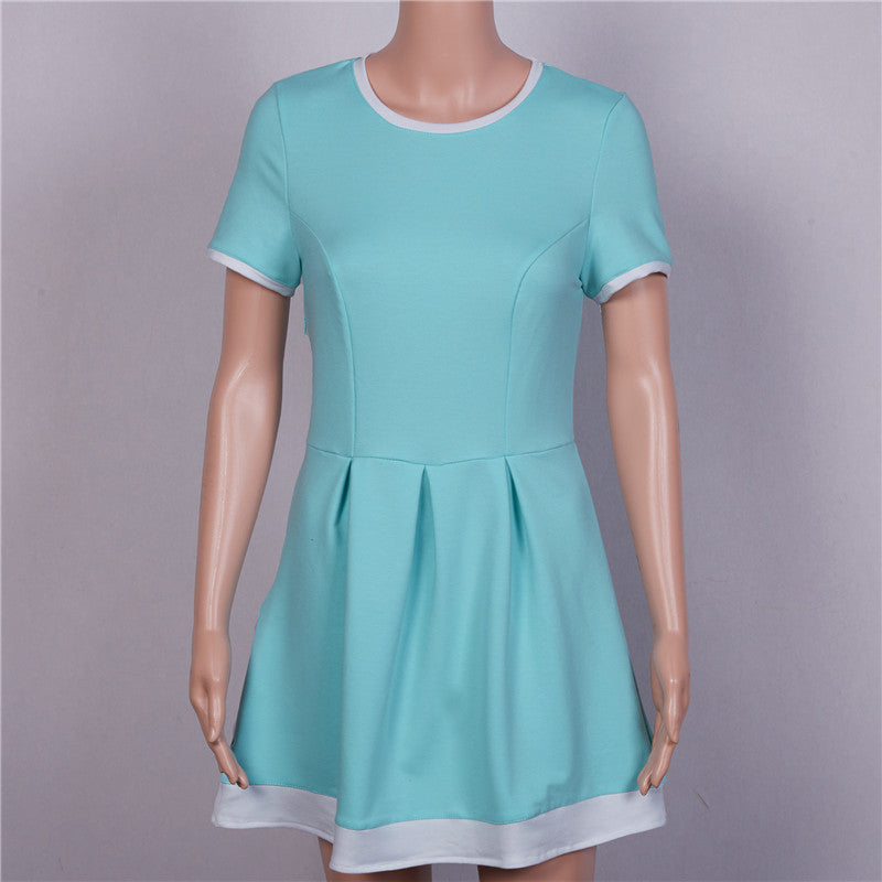 Summer dress women Sheath dresses Striped Dress Short Sleeve plus size women clothing dresses Mid-Calf-Dollar Bargains Online Shopping Australia