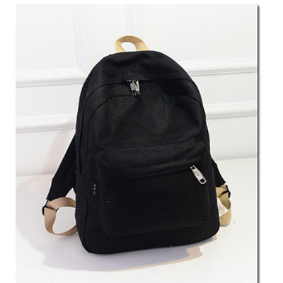 Brand Design Fashion Black Canvas Women Backpack Casual Travel Bags Preppy Style School Bags Brown mochila feminina-Dollar Bargains Online Shopping Australia
