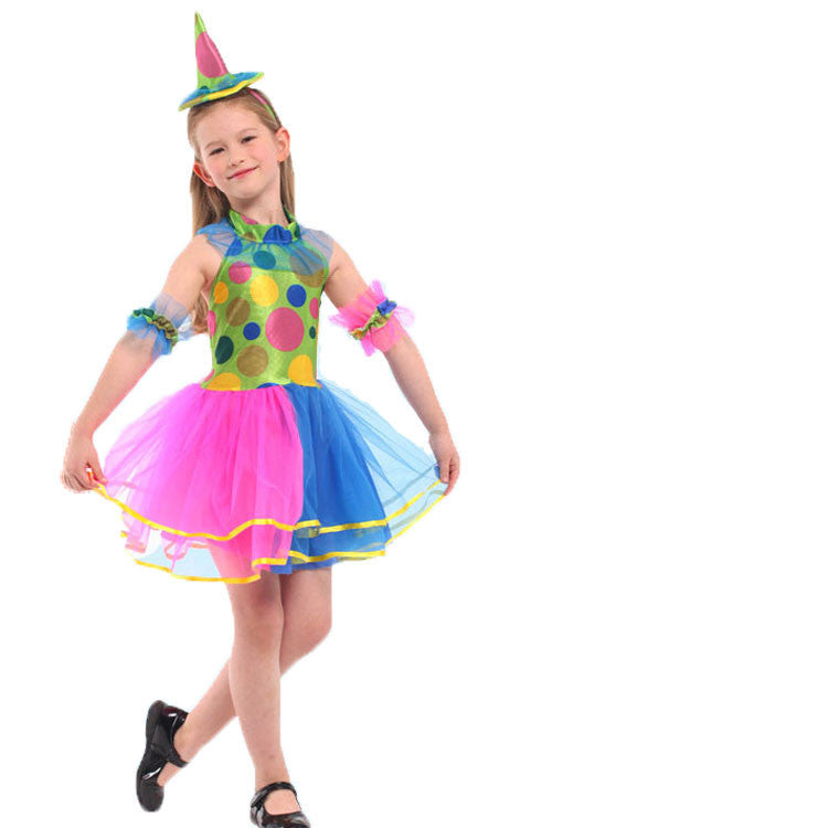 Halloween Costumes Kids Children Circus Clown Costume Naughty Harlequin Fancy Fantasia Infantil Cosplay Clothing for Boys Girls - CelebritystyleFashion.com.au online clothing shop australia