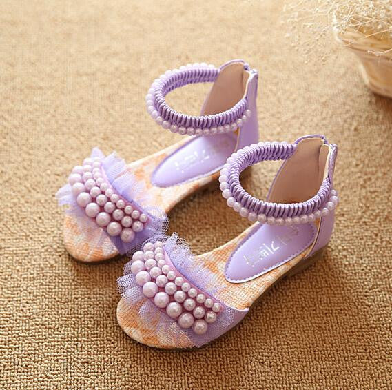 new children sandals girls sandals summer fashion kids sandlas cute pearl design princess shoes girls shoes - CelebritystyleFashion.com.au online clothing shop australia