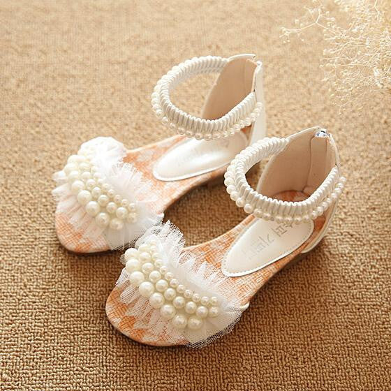 new children sandals girls sandals summer fashion kids sandlas cute pearl design princess shoes girls shoes - CelebritystyleFashion.com.au online clothing shop australia