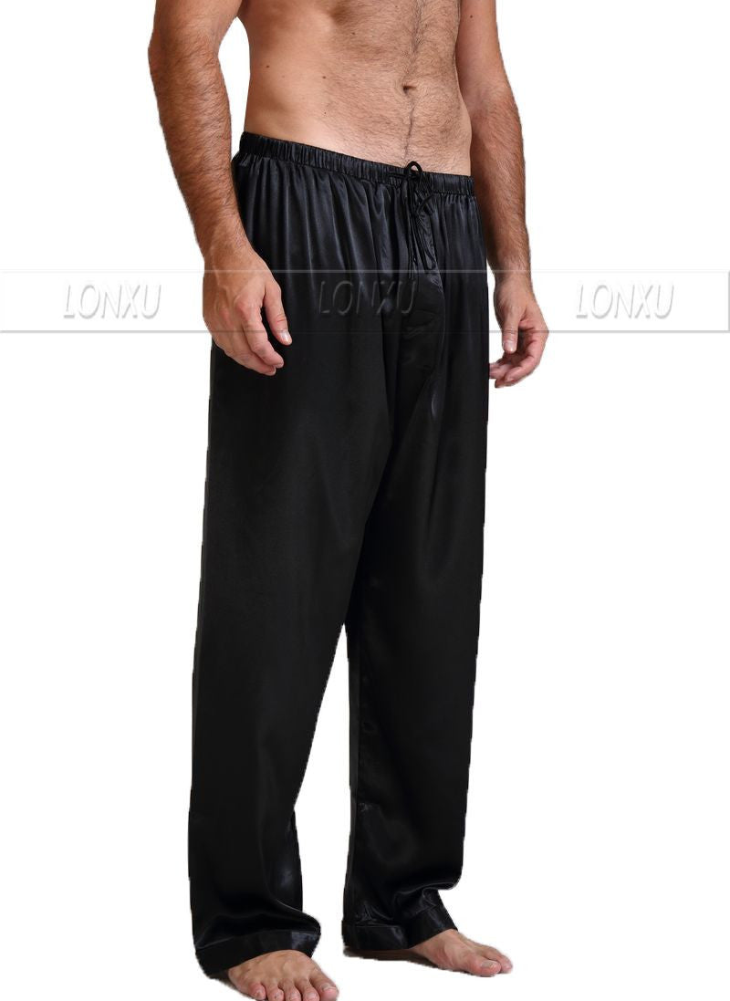 Mens Silk Satin Pajamas Pyjamas Pants Lounge Pants Sleep Bottoms - CelebritystyleFashion.com.au online clothing shop australia