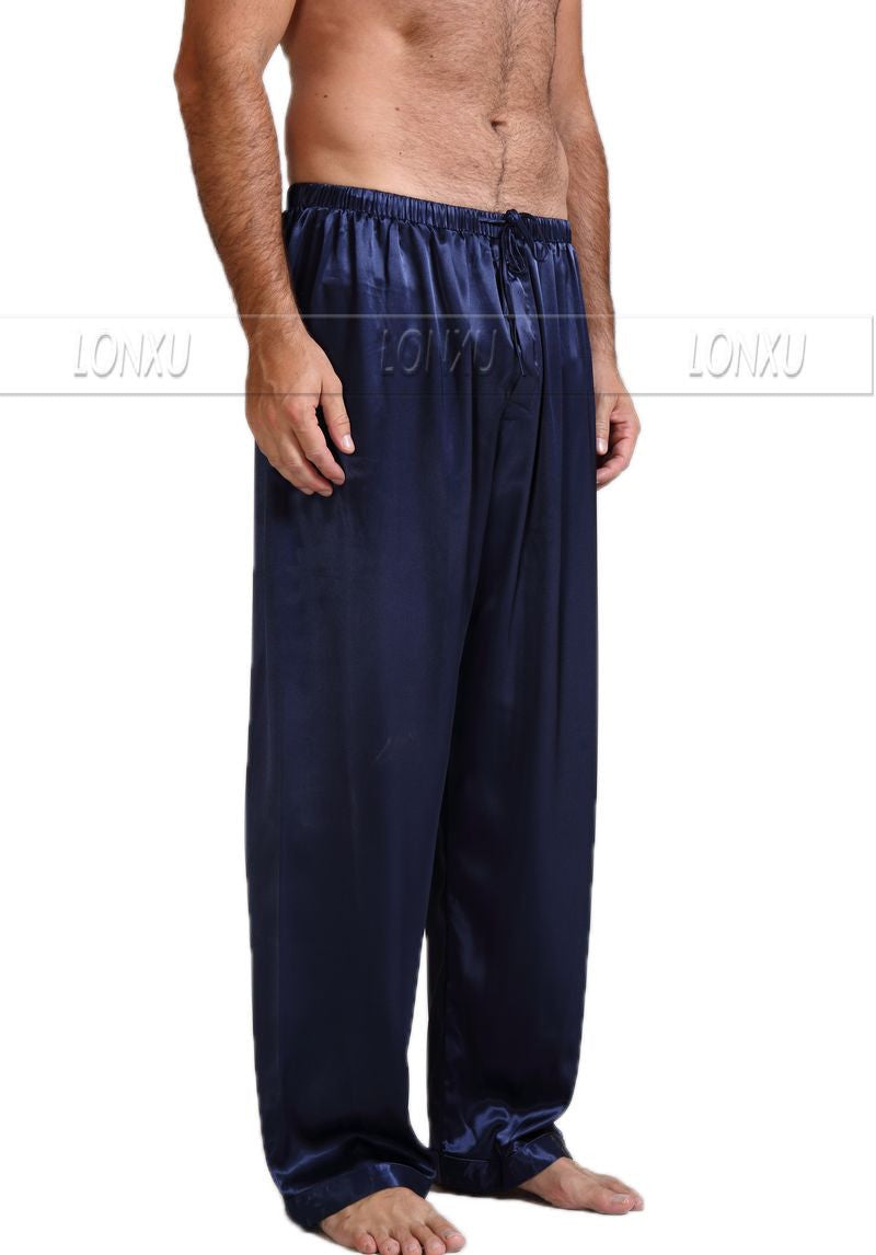 Mens Silk Satin Pajamas Pyjamas Pants Lounge Pants Sleep Bottoms - CelebritystyleFashion.com.au online clothing shop australia