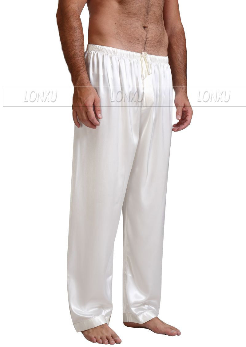 Mens Silk Satin Pajamas Pyjamas Pants Lounge Pants Sleep Bottoms - CelebritystyleFashion.com.au online clothing shop australia