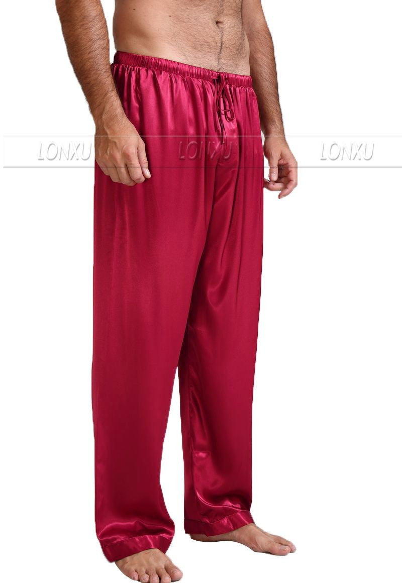 Mens Silk Satin Pajamas Pyjamas Pants Lounge Pants Sleep Bottoms - CelebritystyleFashion.com.au online clothing shop australia