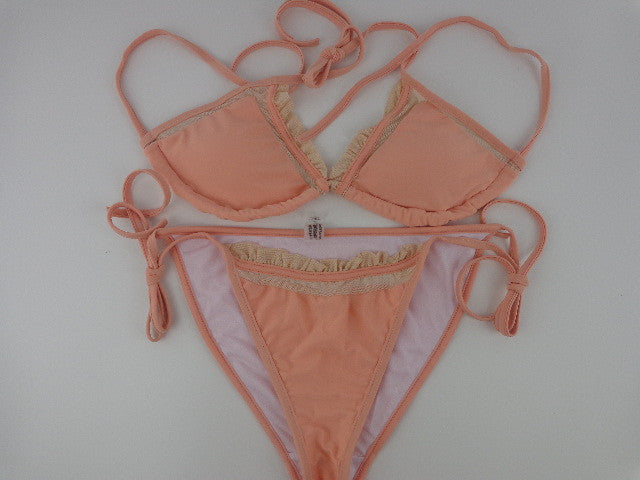 Sexy Lace Floral Mesh Hollow Out Women Bikini Cut Bikinis Retro Swimwear Brazilian Biquinis Strap Bandage Swimsuits - CelebritystyleFashion.com.au online clothing shop australia