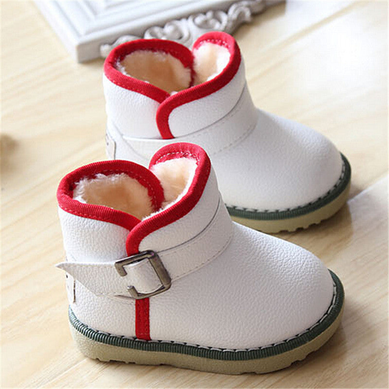 Brand Waterproof Children Boots Winter Baby Shoes Girls Cotton - Padded Shoes Ankle Boys Boots - CelebritystyleFashion.com.au online clothing shop australia