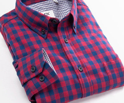 New Fashion Fall Winter Men Casual Plaid Shirt Long Sleeve Slim Fit Flannel Man Clothes Mens Shirts (Many Colors Available) - CelebritystyleFashion.com.au online clothing shop australia