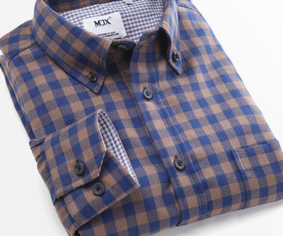 New Fashion Fall Winter Men Casual Plaid Shirt Long Sleeve Slim Fit Flannel Man Clothes Mens Shirts (Many Colors Available) - CelebritystyleFashion.com.au online clothing shop australia