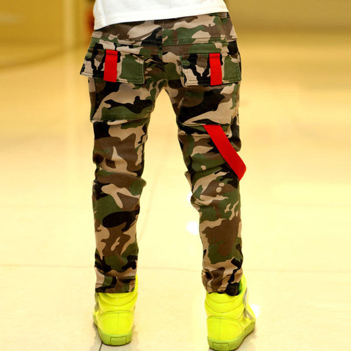 New Autumn Teens Jeans For Boy Camouflage Baby Boys Jeans Pants Designer Kids Jean Children's Elastic Waist Denim Long Pant - CelebritystyleFashion.com.au online clothing shop australia