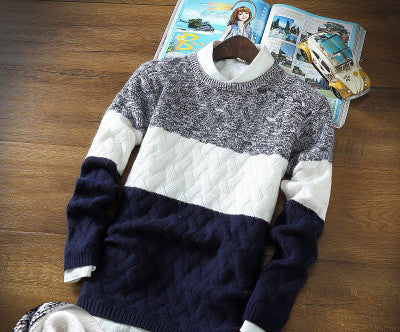 winter pullover sweater brand knitting long sleeve O-neck Slim Korean fashion clothes men sweater MY13 - CelebritystyleFashion.com.au online clothing shop australia