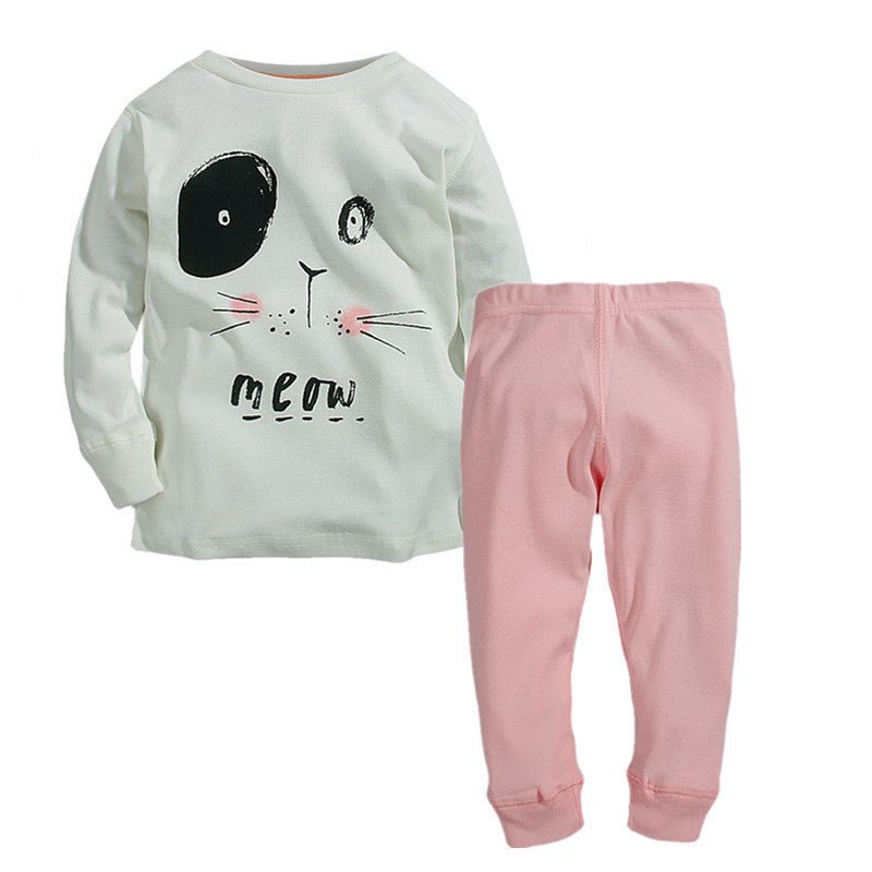 New Children Clothes Sets Baby Girls Sleepwear Long Sleeve Leisure Wear Kids Pajamas Next Girl Clothing Style for 2-7 yrs - CelebritystyleFashion.com.au online clothing shop australia