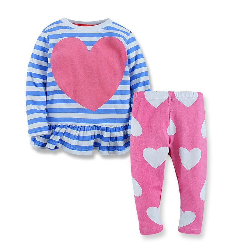 New Children Clothes Sets Baby Girls Sleepwear Long Sleeve Leisure Wear Kids Pajamas Next Girl Clothing Style for 2-7 yrs - CelebritystyleFashion.com.au online clothing shop australia