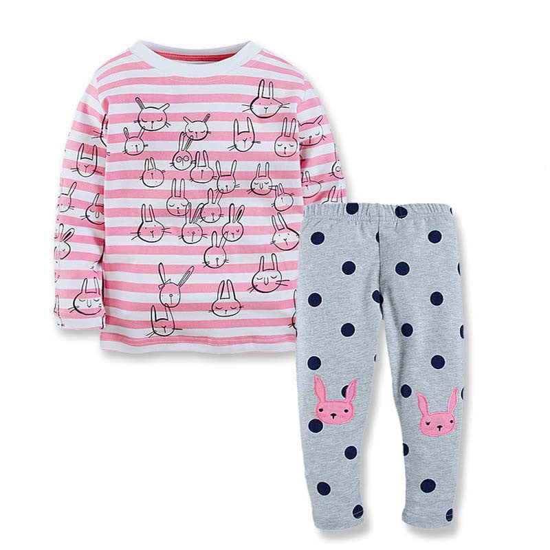 New Children Clothes Sets Baby Girls Sleepwear Long Sleeve Leisure Wear Kids Pajamas Next Girl Clothing Style for 2-7 yrs - CelebritystyleFashion.com.au online clothing shop australia