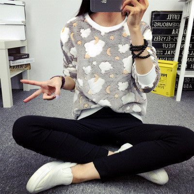 Cute Teddy Bear Harajuku Christmas Sweater Womens Sweaters Fashion Winter Lined Wool Sweater Cashmere Knitted Sweater Wol-Dollar Bargains Online Shopping Australia