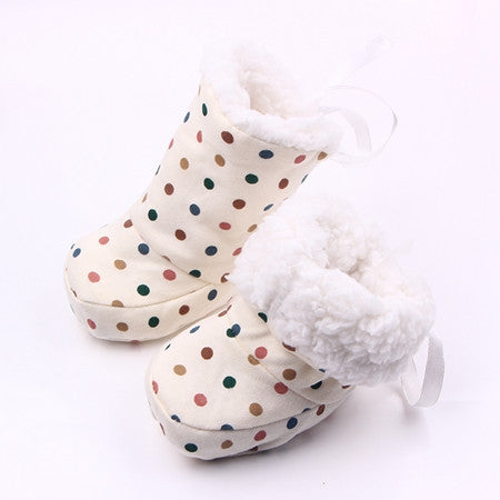 Fashion Winter Baby Boys Girls Cotton Shoes Plush Warm Shoes First Walkers Boots For 0-12 Months - CelebritystyleFashion.com.au online clothing shop australia