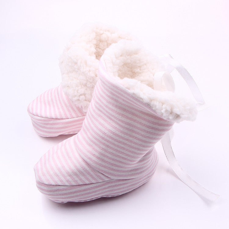 Fashion Winter Baby Boys Girls Cotton Shoes Plush Warm Shoes First Walkers Boots For 0-12 Months - CelebritystyleFashion.com.au online clothing shop australia