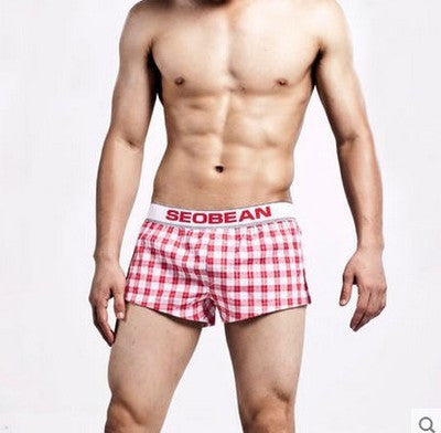 Mens Underwear Boxer Shorts Cotton Men Trunks Brand Seobean New Fashion Gay Home Wear Mens Man Man new Shorts Man Pouch - CelebritystyleFashion.com.au online clothing shop australia