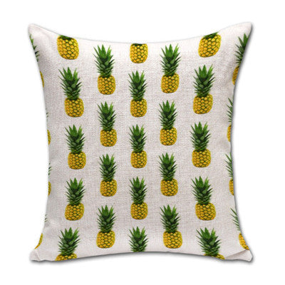 Fresh Fruit Style Home Decor Cushion Pillows Colorful Cute Ananas Printed Fundas Decorative Throw Pillows Almofadas Cojines-Dollar Bargains Online Shopping Australia